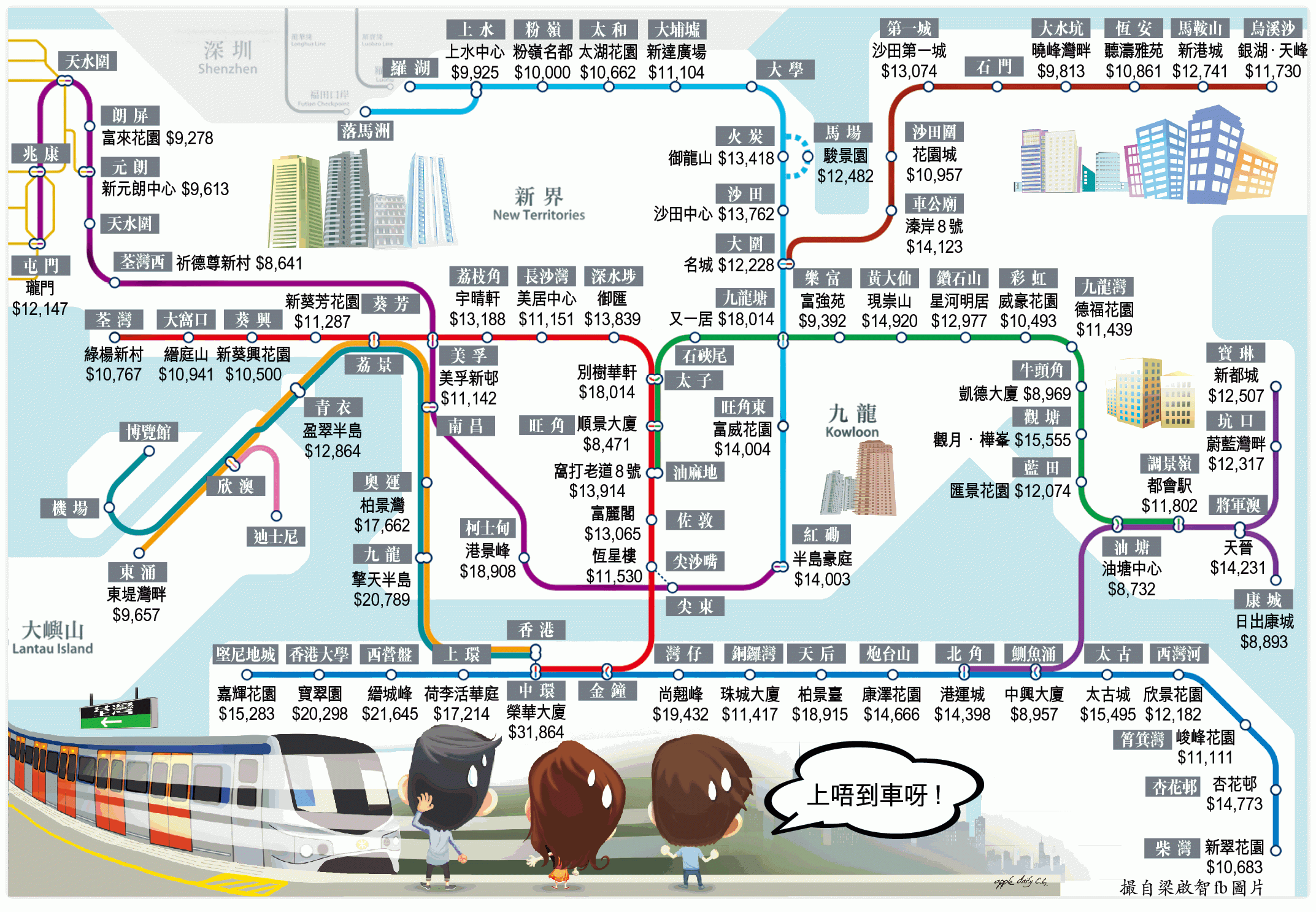 香港轻轨线路图高清图图片